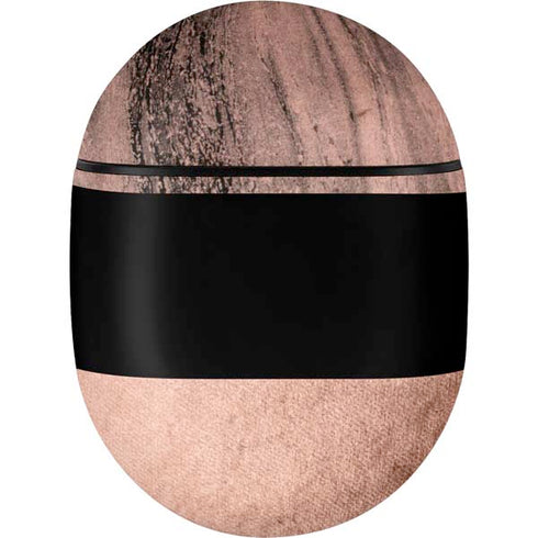 Rose Gold and Black Marble Google Pixel Buds Skin